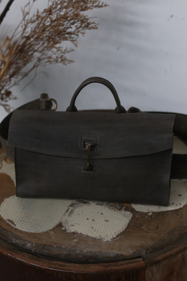 AVIVA JIFEI XUE X Tagliovivo Jifei brown striped crossbody bag SS24-DCTW-JB brown/brass